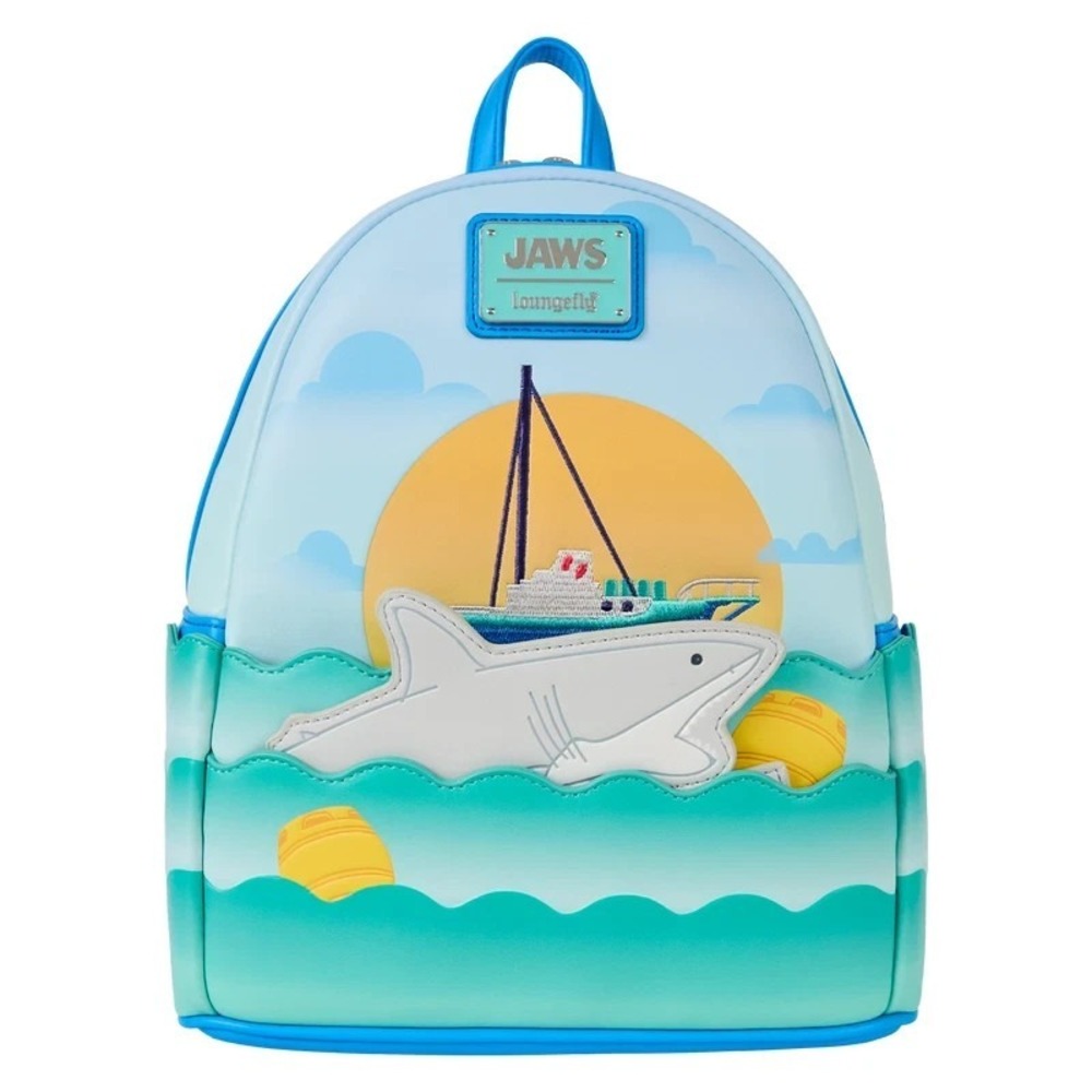 Loungefly Jaws 50th Anniversary Mini Backpack - Picture 4 of 7